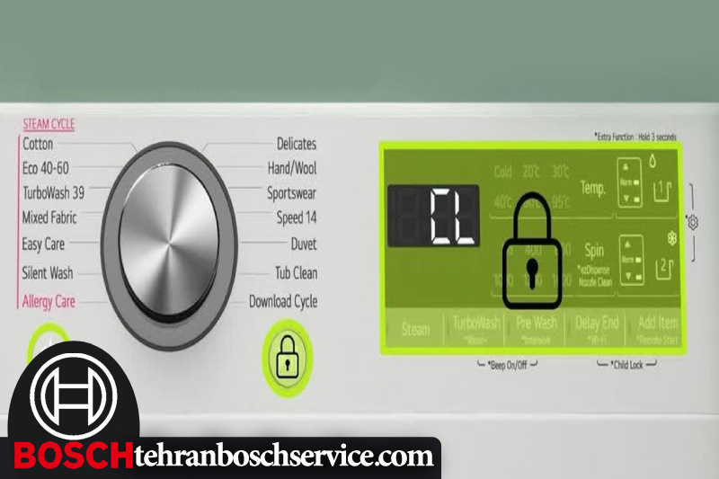 فعال کردن قفل کودک ماشین ظرفشویی بوش سری 4 